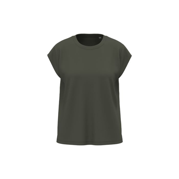  T-shirt écoresponsable sans manches à épaulettes femme