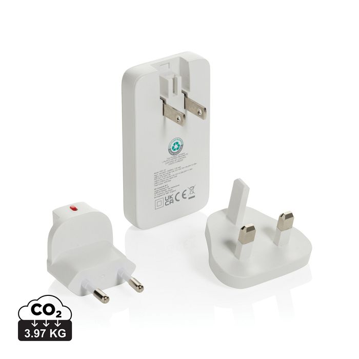  Chargeur plat 65W GAN avec connecteurs universels  Fluxo RCS