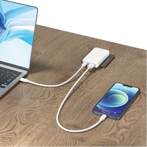  Chargeur plat 65W GAN avec connecteurs universels  Fluxo RCS