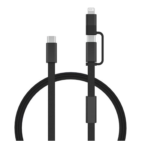  Câble de recharge rapide 60W 2-en-1 Arc RCS
