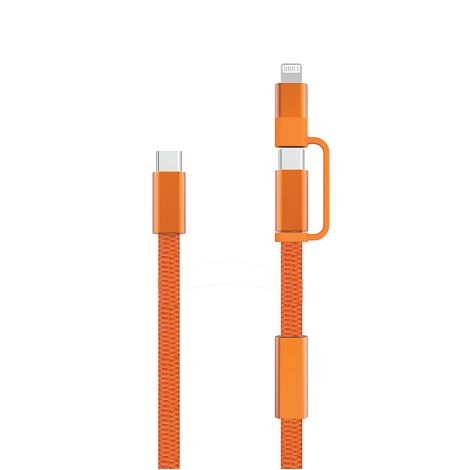  Câble de recharge rapide 60W 2-en-1 Arc RCS