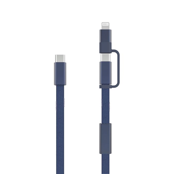  Câble de recharge rapide 60W 2-en-1 Arc RCS