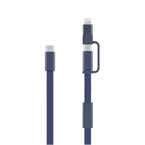  Câble de recharge rapide 60W 2-en-1 Arc RCS