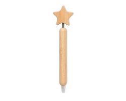Stylo à bille étoile en bambou