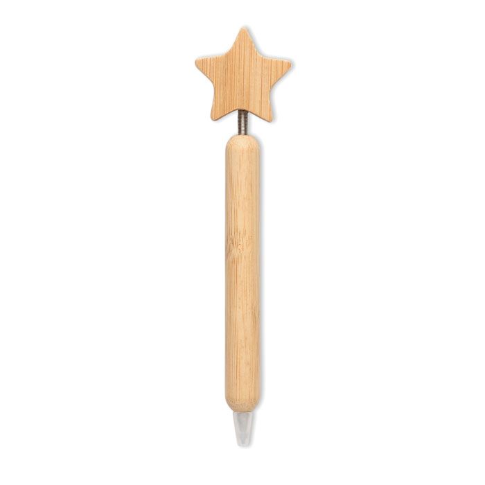  Stylo à bille étoile en bambou
