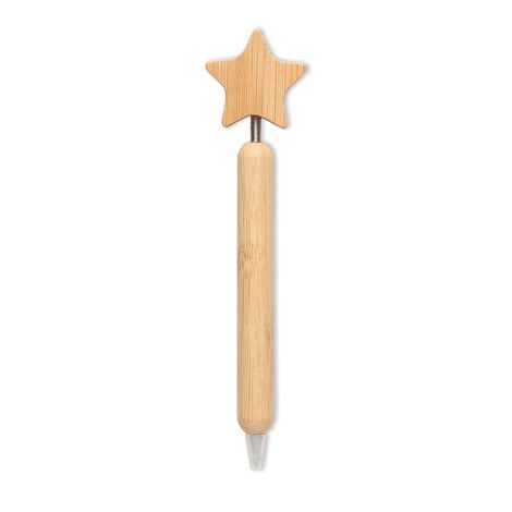  Stylo à bille étoile en bambou