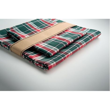  Nappe à carreaux en coton.