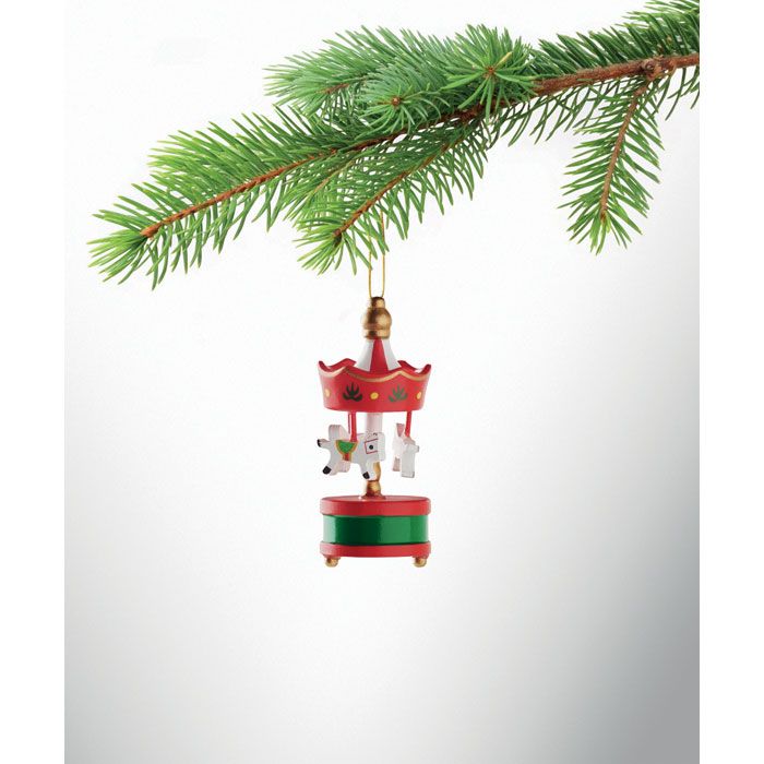  Carrousel en bois décoratif