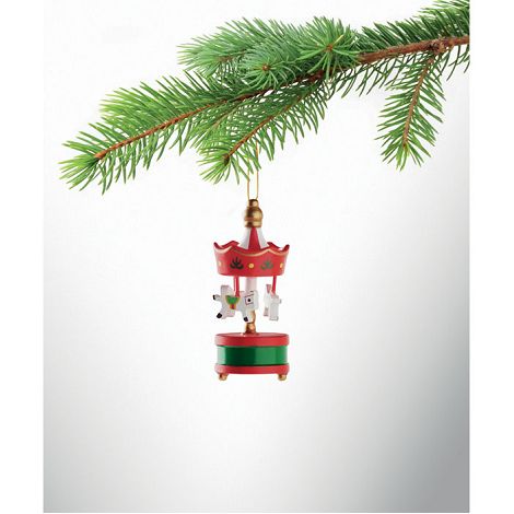  Carrousel en bois décoratif