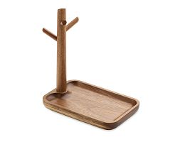 Vide poches en bois d'acacia
