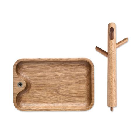  Vide poches en bois d'acacia
