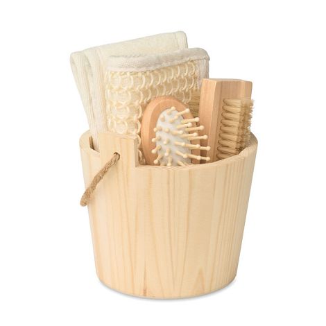  Coffret de bain baquet en bois