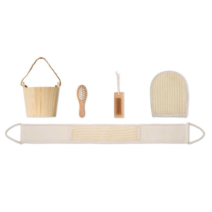  Coffret de bain baquet en bois