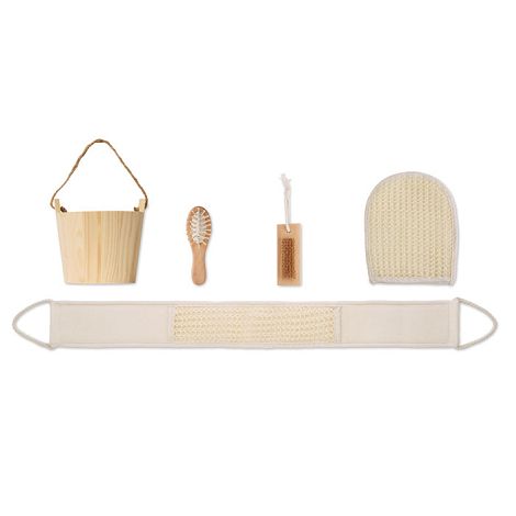  Coffret de bain baquet en bois