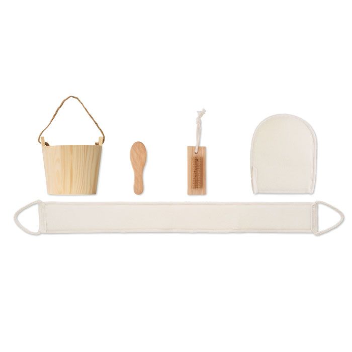  Coffret de bain baquet en bois