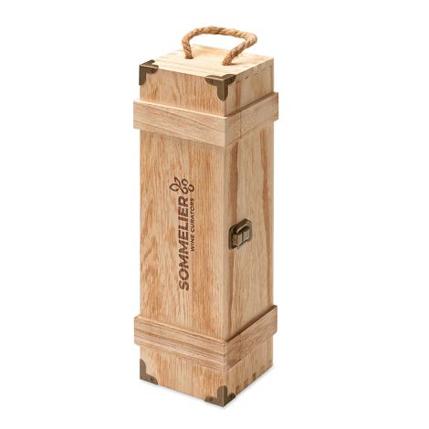  Coffret à vin en paulownia