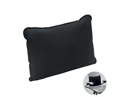 Coussin en tissu suédé