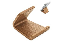Support de téléphone en bois de no