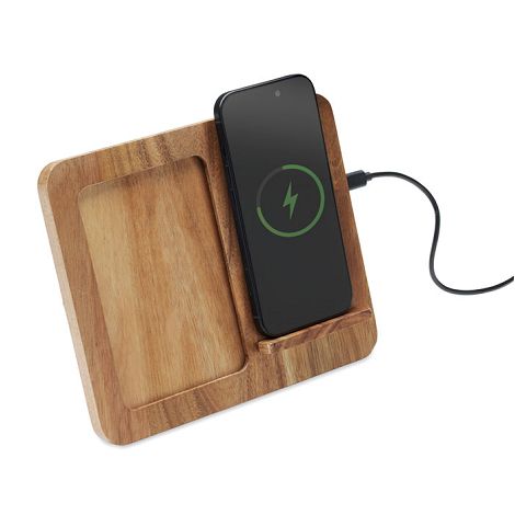  Cadre acacia et chargeur 15W