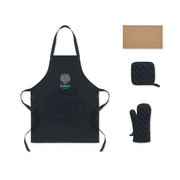  Set de cuisine en coton recyclé