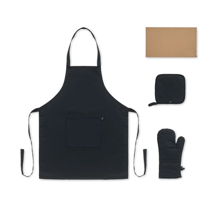  Set de cuisine en coton recyclé