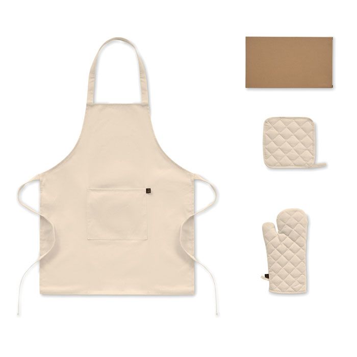  Set de cuisine en coton recyclé