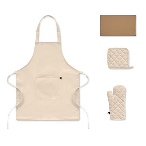  Set de cuisine en coton recyclé
