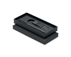 Set stylo à bille et porte-clés en