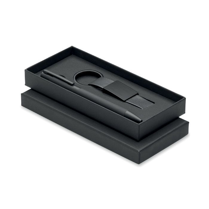  Set stylo à bille et porte-clés en