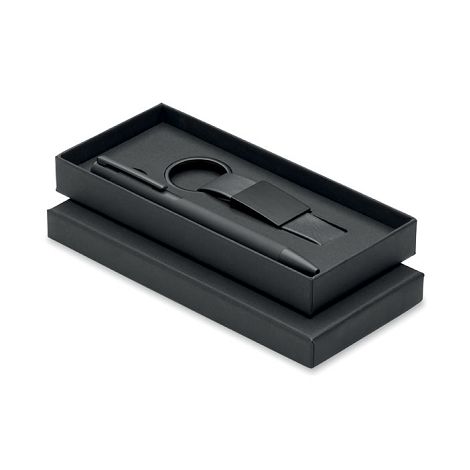  Set stylo à bille et porte-clés en