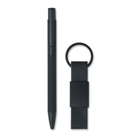  Set stylo à bille et porte-clés en