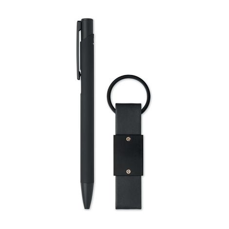  Set stylo à bille et porte-clés en