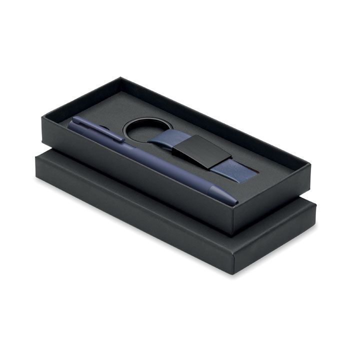  Set stylo à bille et porte-clés en