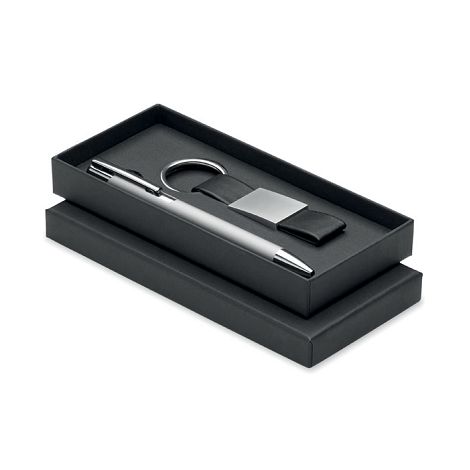 Set stylo à bille et porte-clés en