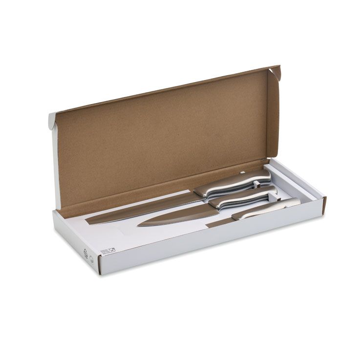  Set de couteaux en acier inox