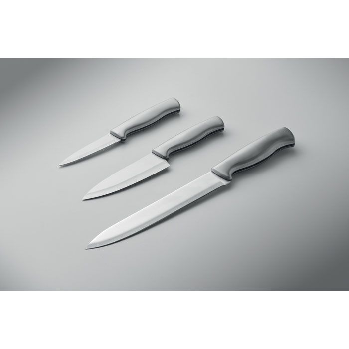  Set de couteaux en acier inox