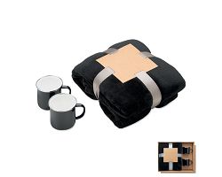 Ensemble couverture et 2 mugs