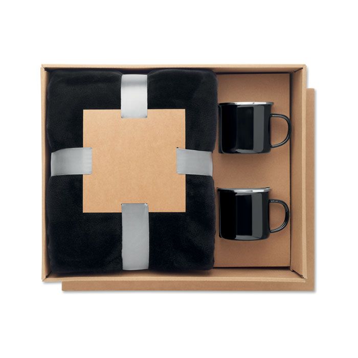  Ensemble couverture et 2 mugs