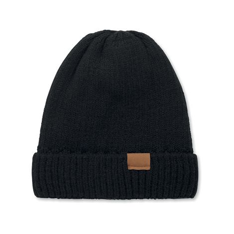  Bonnet tricoté avec revers