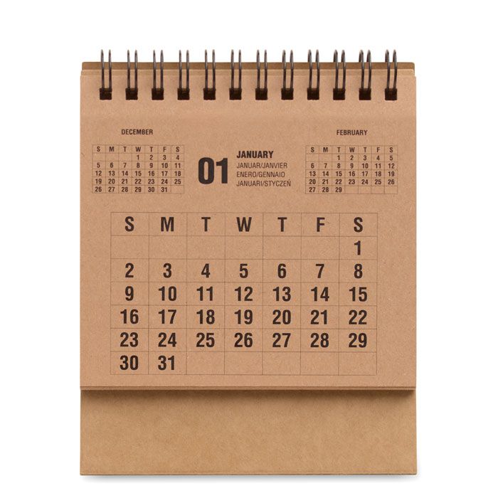  Calendrier de bureau de 4 ans
