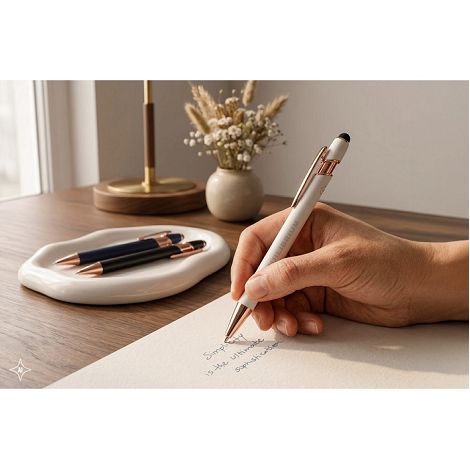  Stylo à bille en aluminium recyclé (100% rAL), avec une finition 