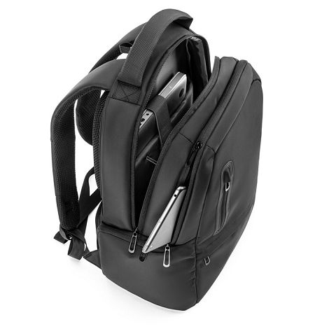  Sac à dos pour ordinateur portable (17") en nylon 150D avec 2 com