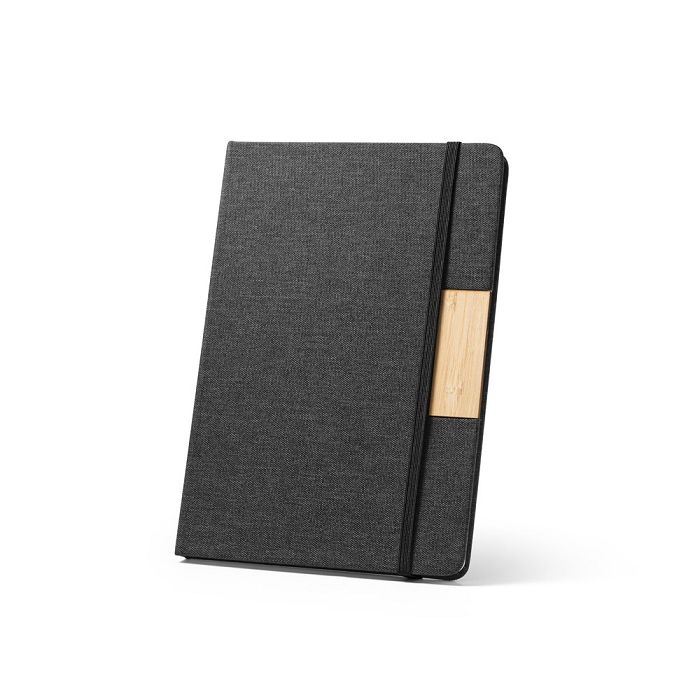  Cahier A5 à couverture rigide fabriquée à partir de tissu PET 100