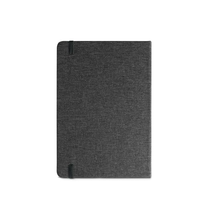  Cahier A5 à couverture rigide fabriquée à partir de tissu PET 100
