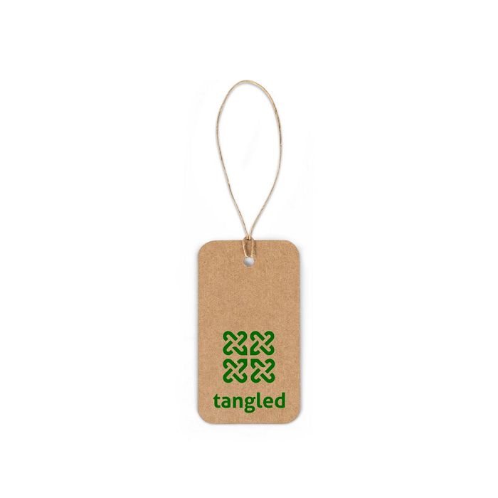  Étiquette rectangulaire fabriquée à partir de papier 100% recyclé