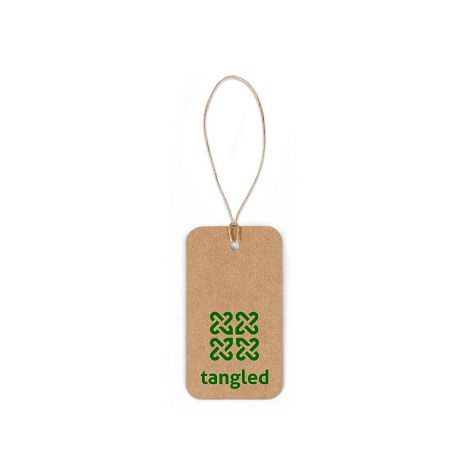  Étiquette rectangulaire fabriquée à partir de papier 100% recyclé