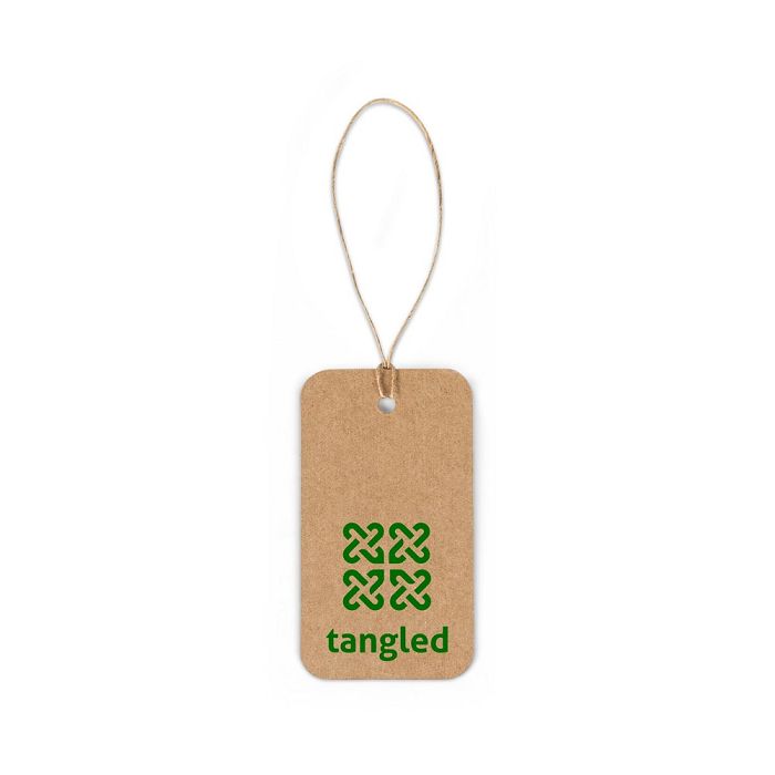  Étiquette rectangulaire fabriquée à partir de papier 100% recyclé