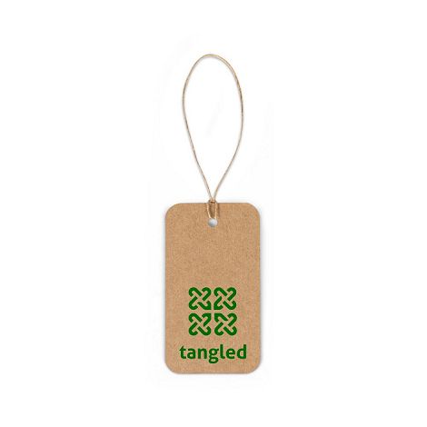  Étiquette rectangulaire fabriquée à partir de papier 100% recyclé