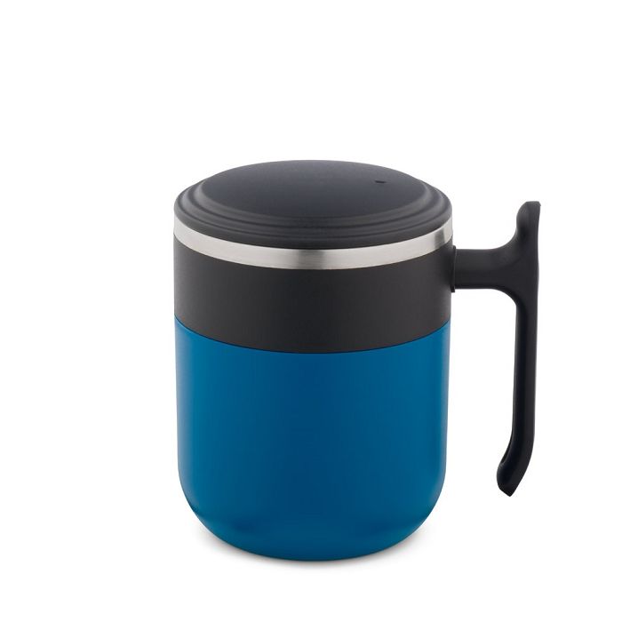  Mug de voyage avec paroi intérieure en acier inoxydable et finiti