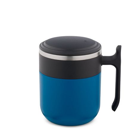  Mug de voyage avec paroi intérieure en acier inoxydable et finiti